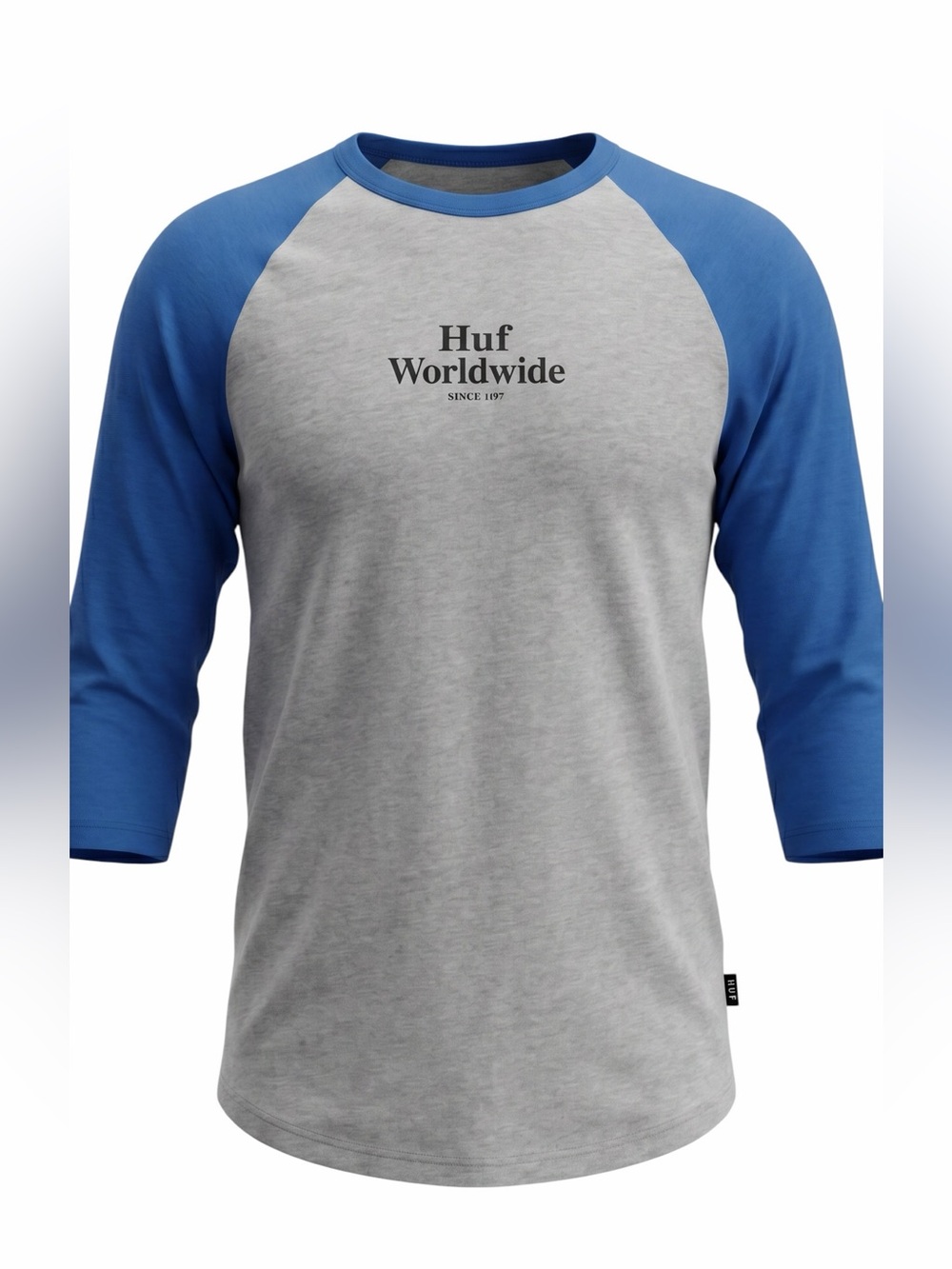 HUF Blue and Gray Long Sleeve Tee